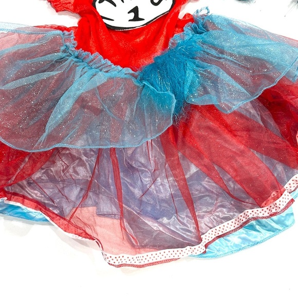 Spirit Halloween Dr Seuss Cat in the Hat Thing 1 & 2 Girls 2pc Halloween Costume - Picture 3 of 10